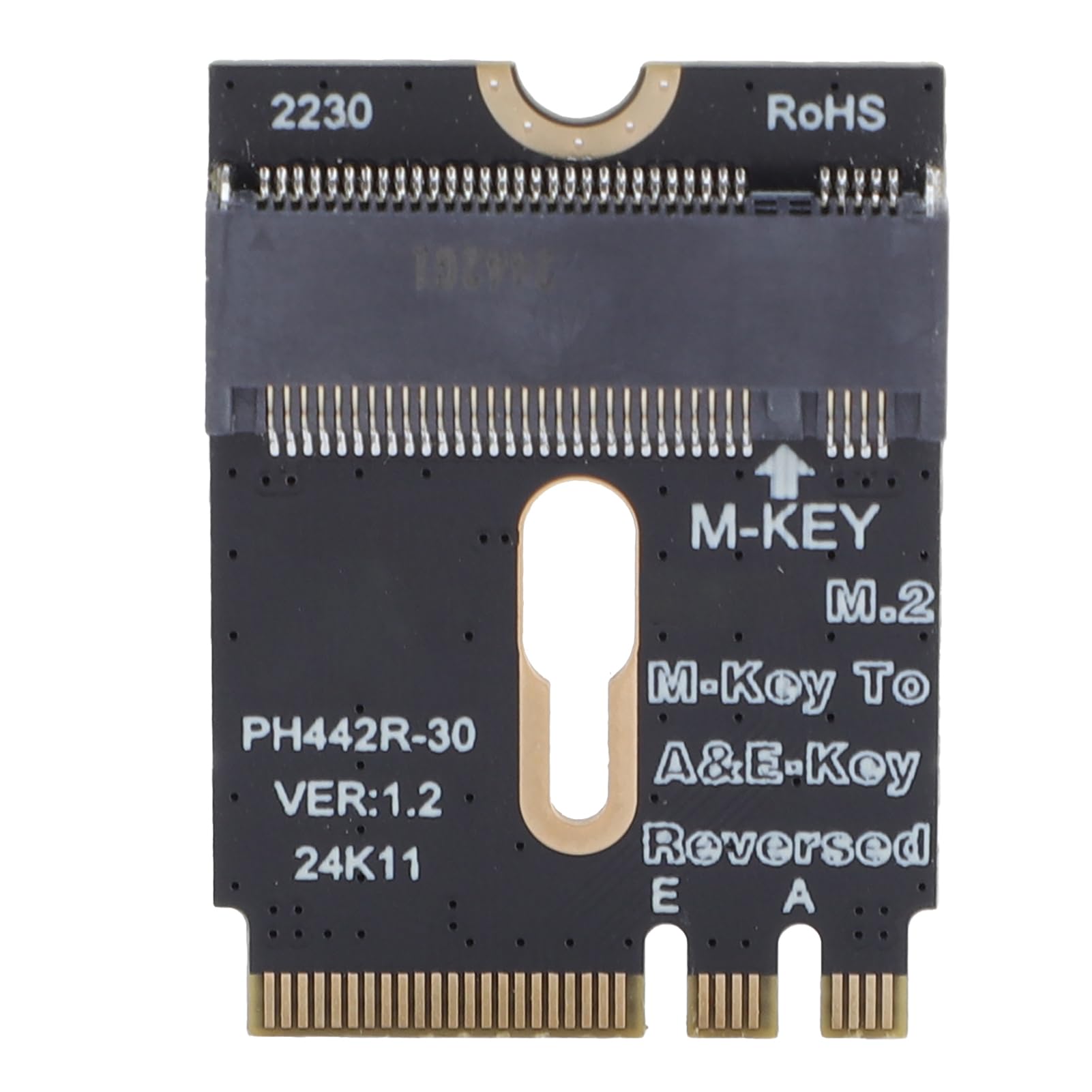 Denash M.2 NVME SSD Convert Adapter, M.2 NGFF NVMe Convert Card Supports 2230 2240 2260 2280 . Card Sizes, PCIe 4.0 Speed