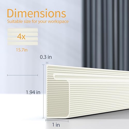 Vista 58 de Delamu Paquete de 2 Solución de Gestión de Cables Segura y Ordenada - Protege a Niños y Mascotas con Gestión de Cables para Hogar y Oficina Bajo