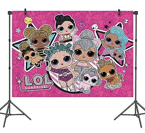XL 150 x 100 cm LOL Surprise decoración de fiesta de cumpleaños suministros de telón de fondo Reino Unido