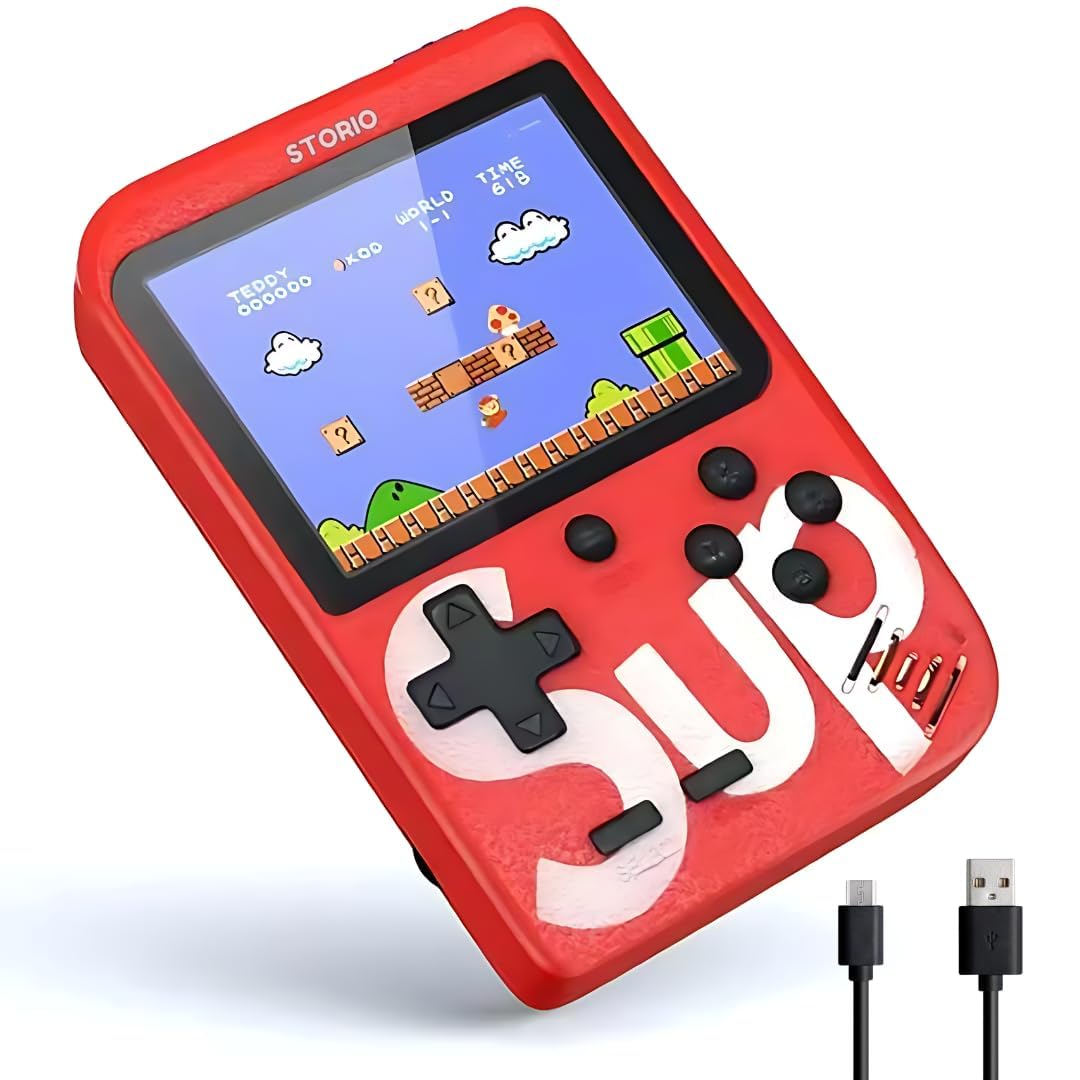 MASIPICKS™ Video Game for Kids SUP 400 in 1 Retro Game Box Console Handheld Game Box, Handheld Game Box with TV Output, Rechargeable Classic Game Display Size: 3 Inches (Assorted Colour) (B0DFYZQFZQ) Amazon Price History, Amazon Price Tracker