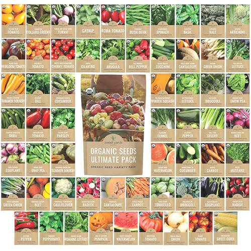 Organic Seeds Ultimate Variety Pack - 60 Individual Packs - 2025 ...