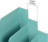 Vista 8 de Acrimet 3-Tier Horizontal Hanging File Folder Holder Organizer, Letter Size, Ladder-Style, Open-Top Plastic File Box for Office, Home & School