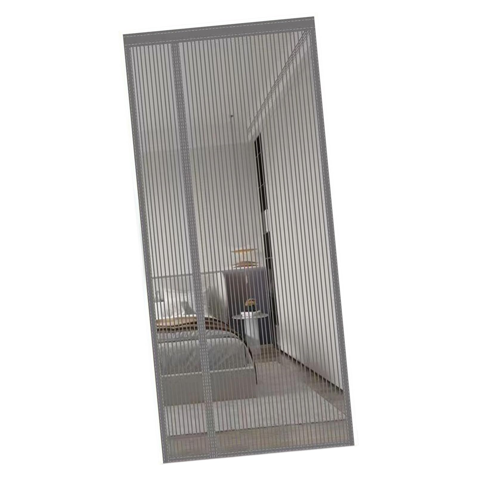 JAMIEKA Polyester Net Door Cover with Reinforced Border and Automatic Closing for Fly Control 90 X 210 Cm