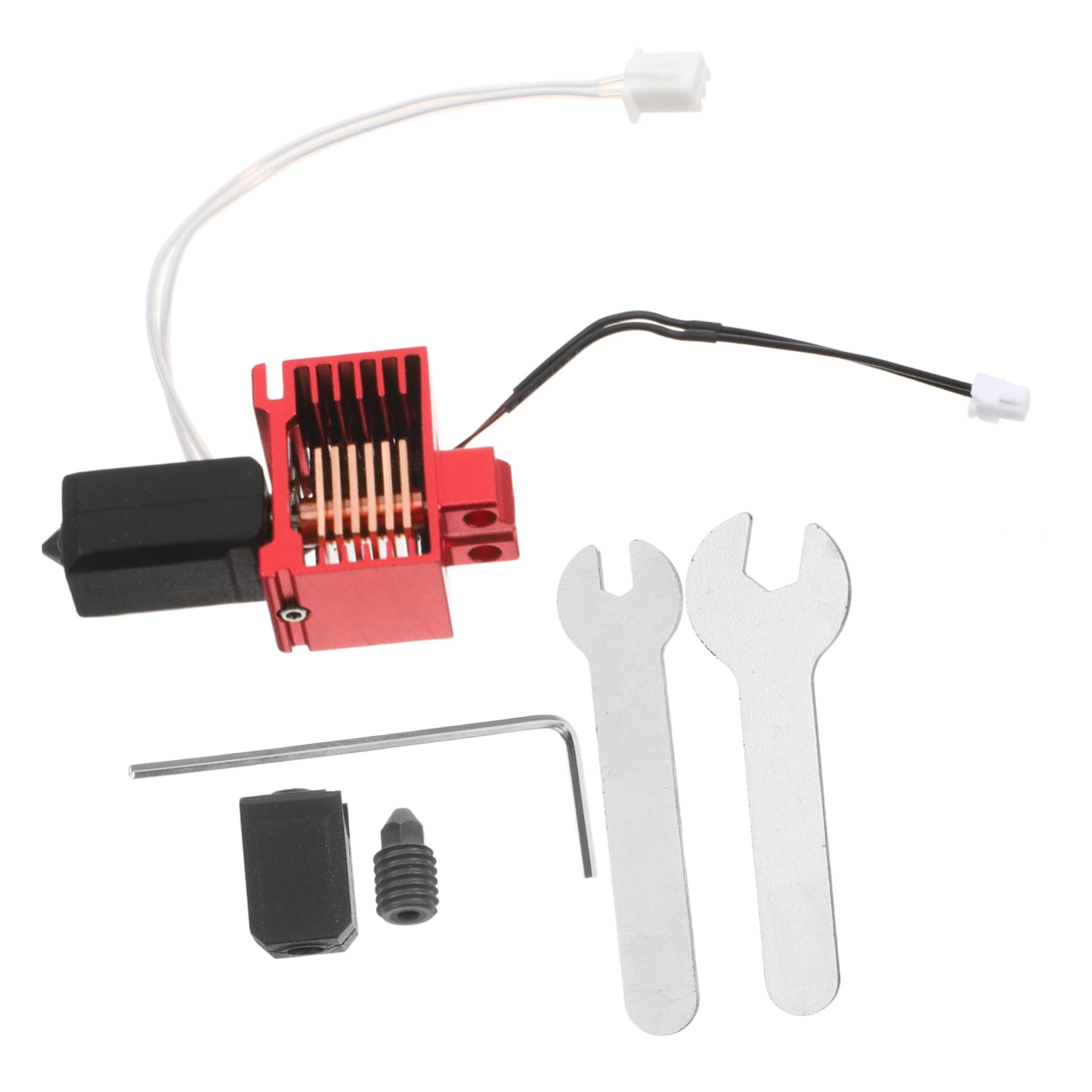 Hotend per Stampante 3d Tz-3.0 Compatibile con Serie X Carbon | Set 1 Pezzo, Rosso, Alluminio e Acciaio, Ugelli Removibili 0,4mm e 0,6mm