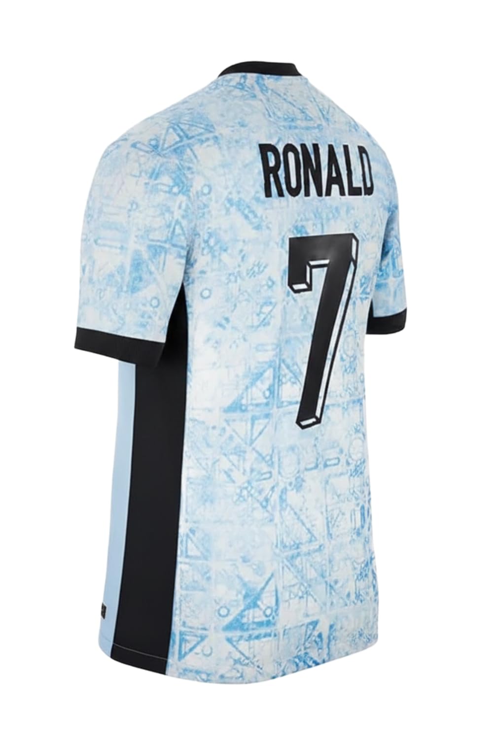 Portugal Ronald 7 White Away Football Jersey T-Shirt for Kids & Adults L1 | Premium breathable polyester fabric for all-day comfort.-image-2