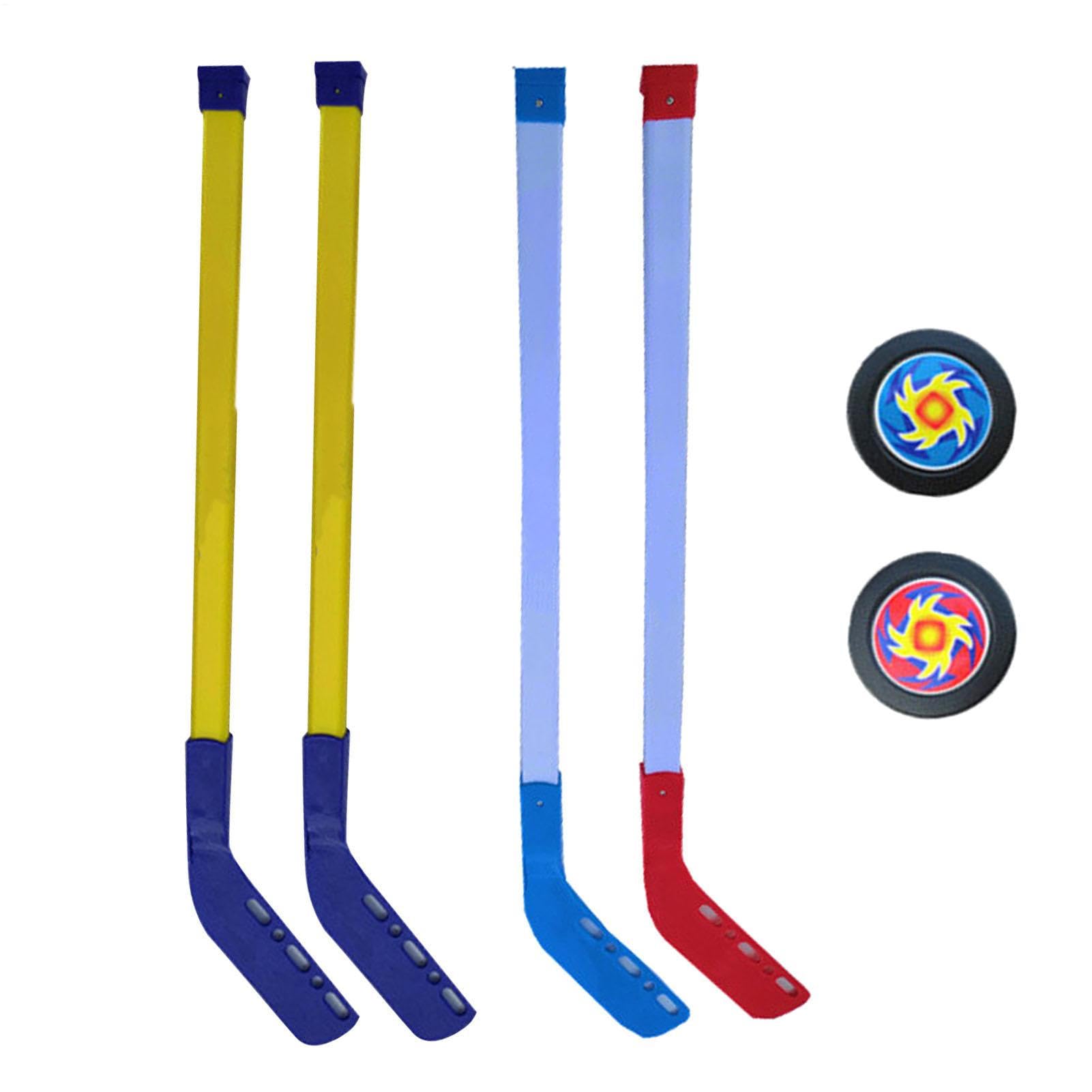Ensemble de Crosses de Hockey sur Glace pour - Crosse de Hockey et balles - Jeu de pelouse pour l'intérieur et l'extérieur pour Les, Les Loisirs, Le Sport - Organisateur