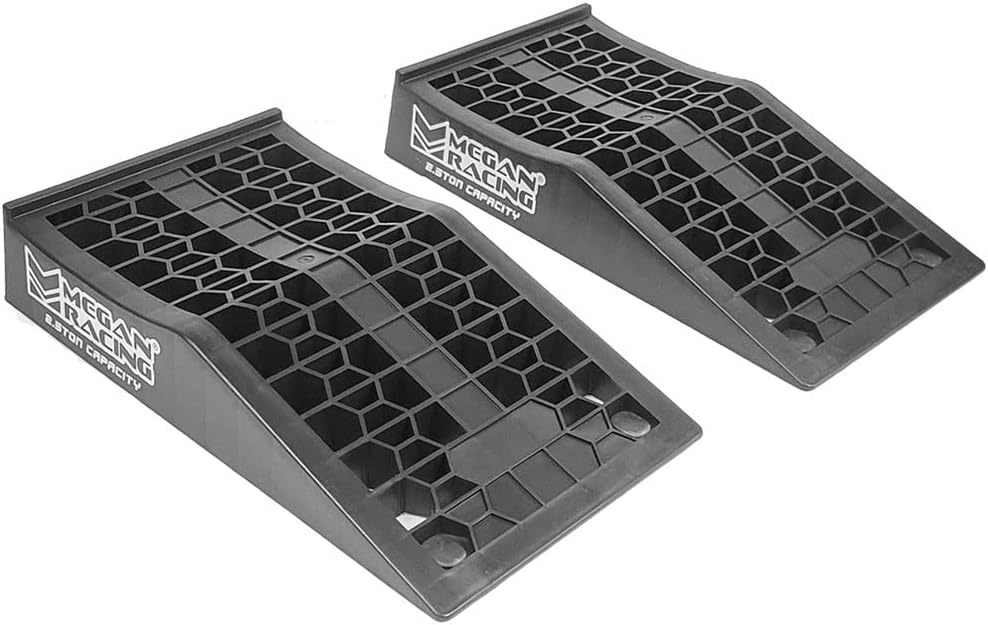 2PCs MR-RAMP-02 Megan Composite High Profile Drive-On Car Vehicle Ramp Lifting GVW 16000LB