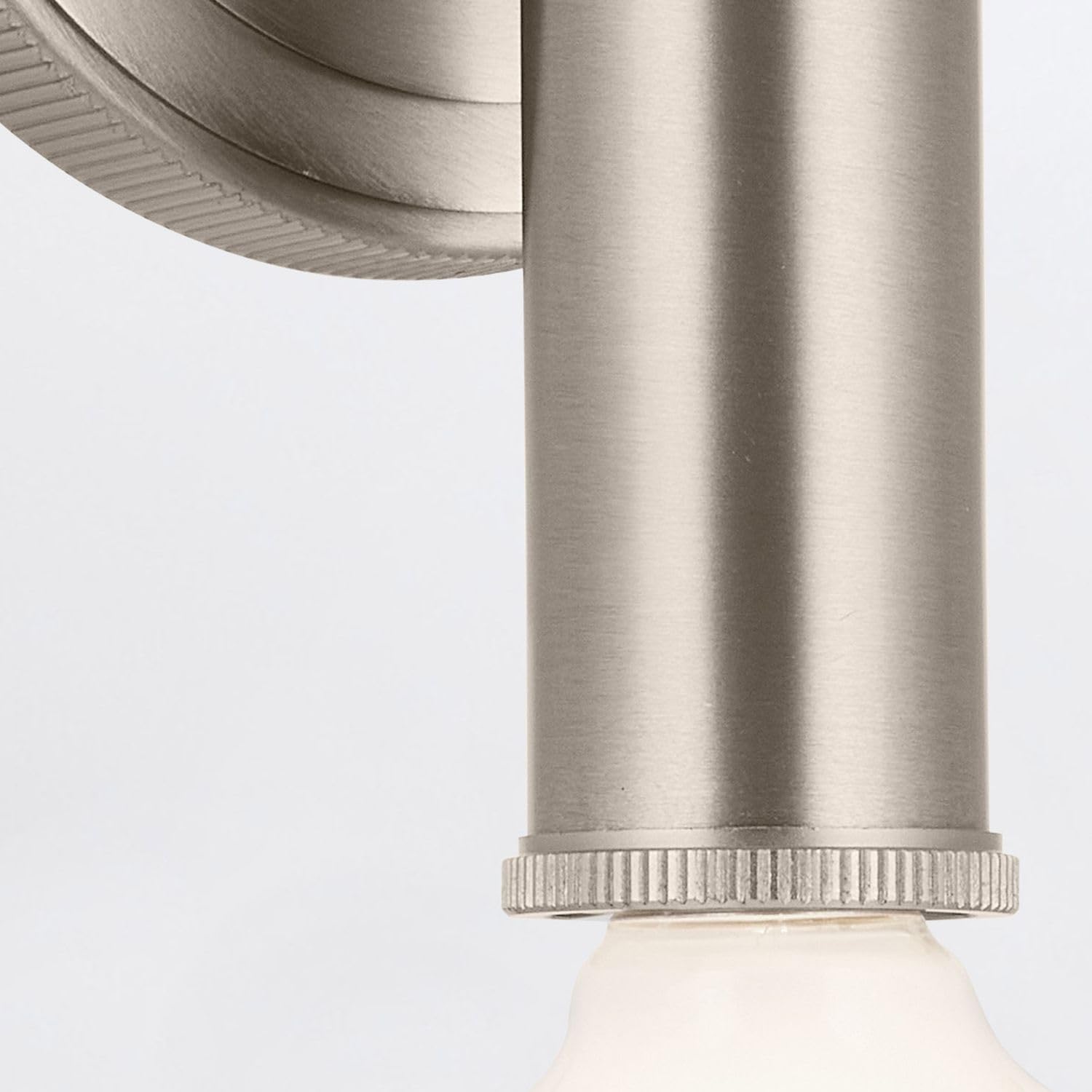 Licht-Erlebnisse Badezimmerlampe Wand H: 24.8 cm Up Down für 2x E27 Stahl in Nickel IP44 Wandleuchte Bad Spiegel Beleuchtung