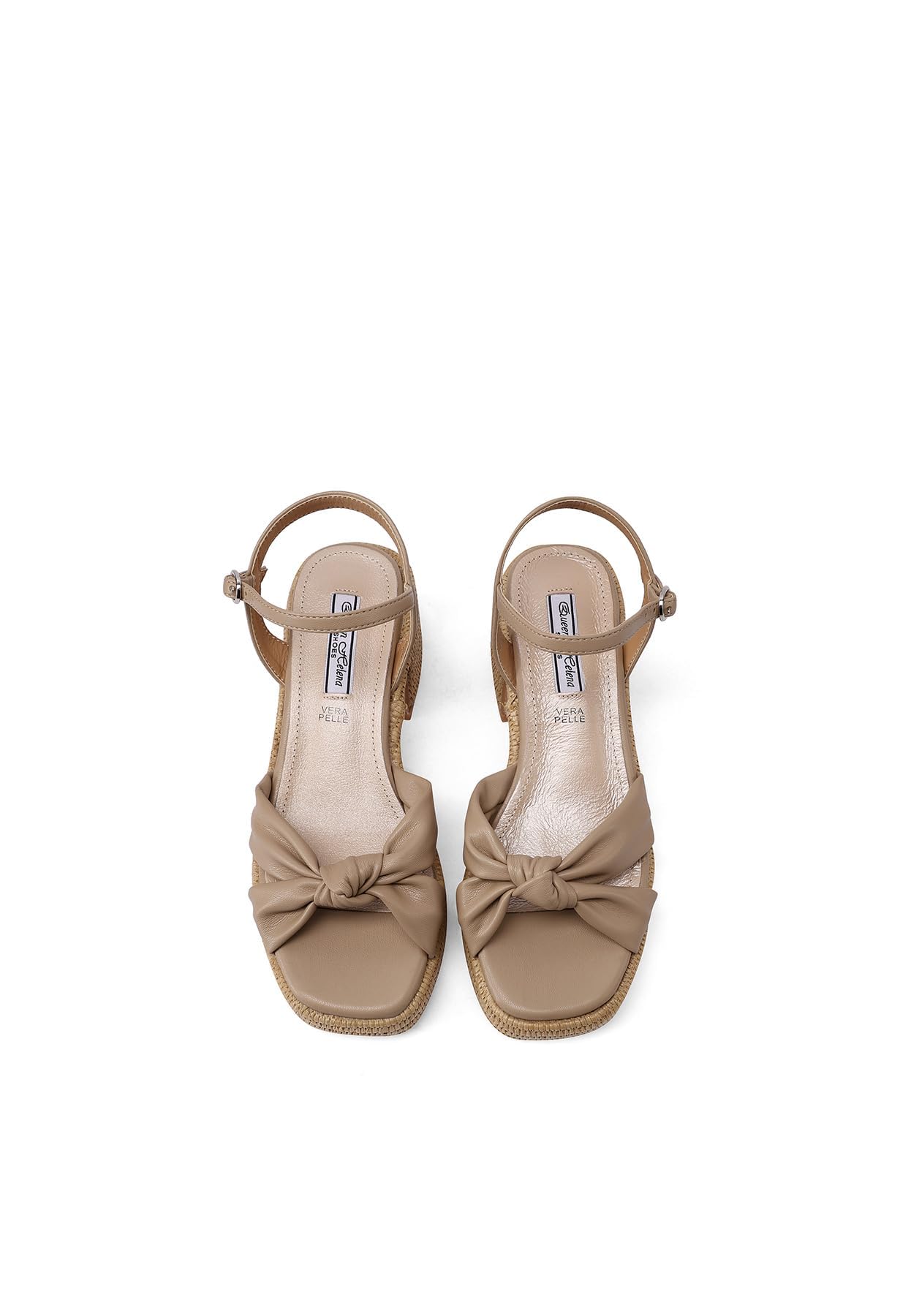 QUEEN HELENA Sandali con Tacco Basso a Fascia Incrociata Donna ZM9968