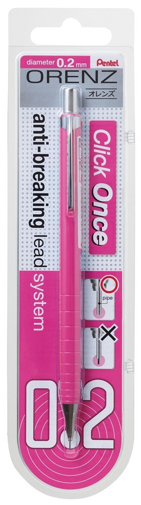 Mechanical Pencil Orenz 100% Shatterproof in Blister Card 0.2mm Pink