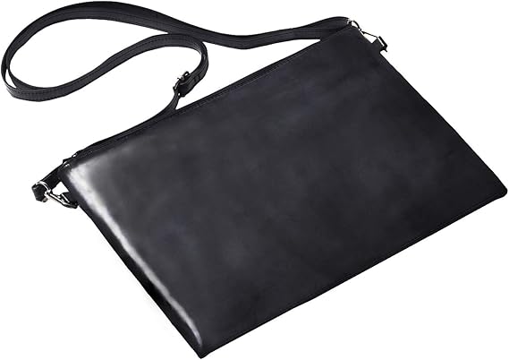 Amazon ラファエロ Raffaelo 表裏フルブライドルレザー 3way メンズ ショルダーバッグ サコッシュ ロイヤルブラック ショルダーバッグ