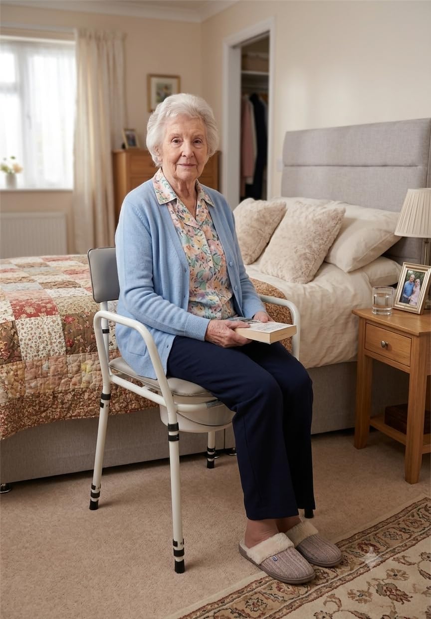 Aidapt Essex Height Adjustable Commode Chair -2 Aidapt Essex Height Adjustable Commode Chair -2