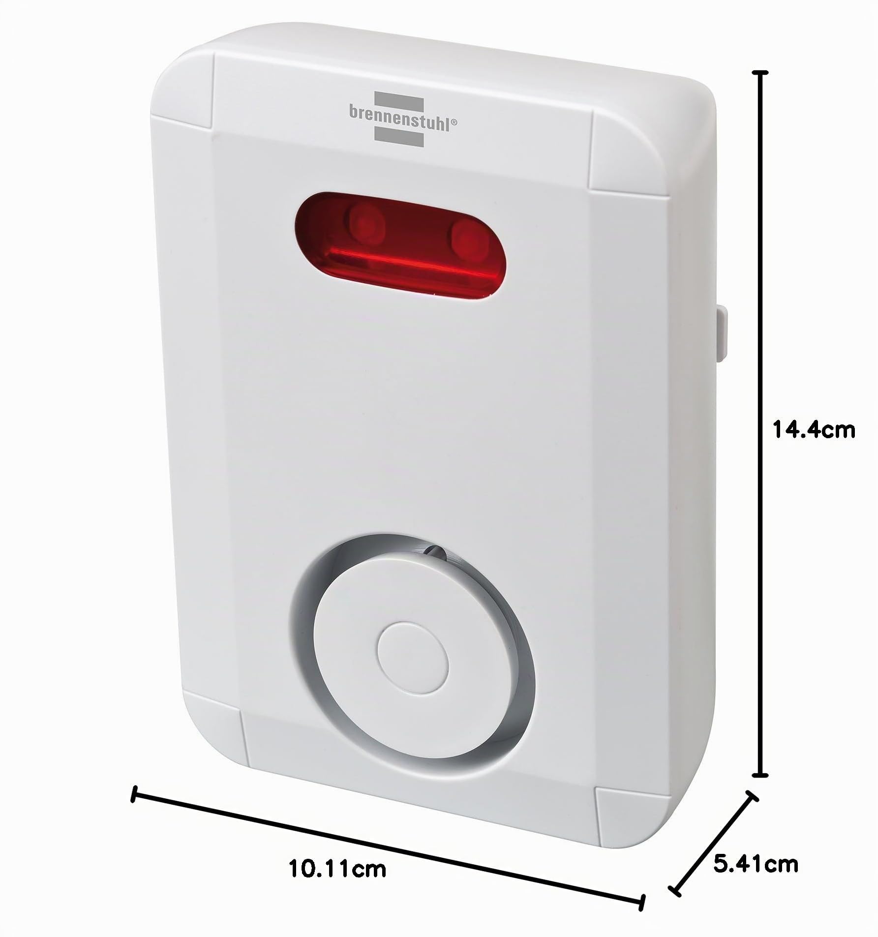 Brennenstuhl BrematicPRO Smart Home Sirene / Funk-Alarmsirene | Smart Home Alarmsystem für außen, Alarmierung akustisch und optisch, mit App-Funktion