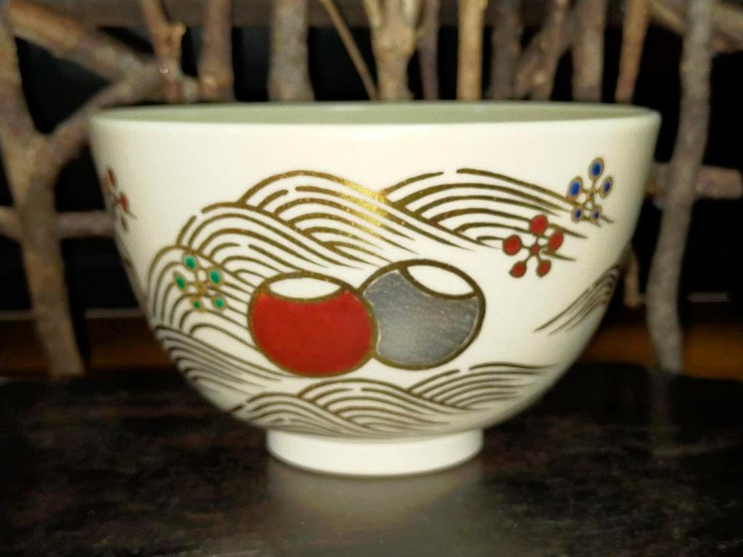 ♥未使用♥茶碗 ⑬ 京焼 御室窯 前大徳 福本積應 書付 共箱付き 茶道具 骨董 茶碗 京焼 御室窯 前大徳 福本積應 書付 共箱付き 茶道具 骨董