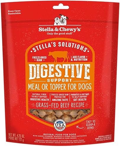 Miniatura 8 de Stella & Chewy's Stella's Solutions - Alimento crudo liofilizado para perros de cordero alimentado con pasto y refuerzo inmunológico, 13 onzas