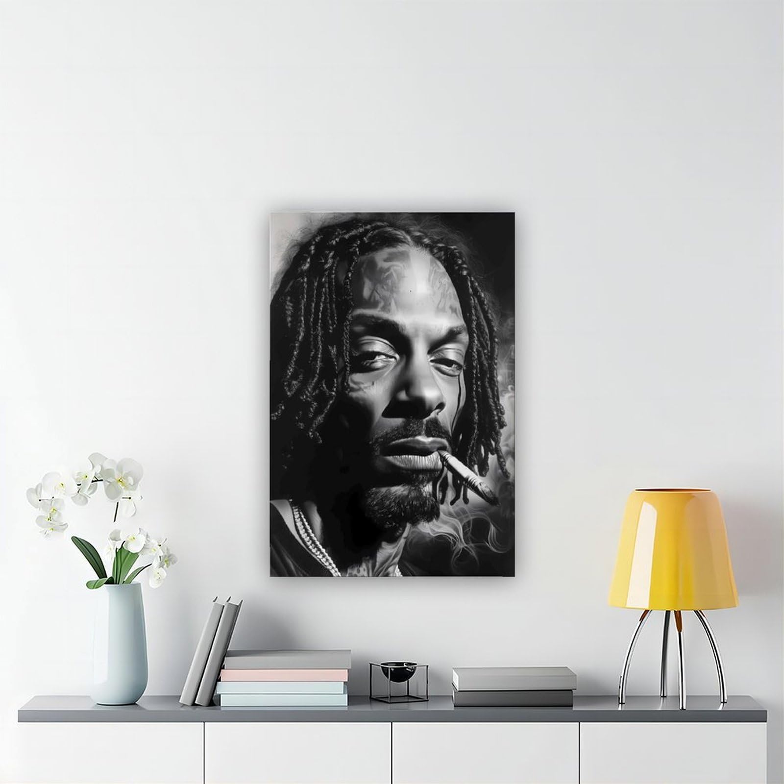 Poster su tela artistica da parete rap hip-hop, decorazione per camera da letto, ufficio, stanza, regalo, 50,8 cm L x 76,2 cm W
