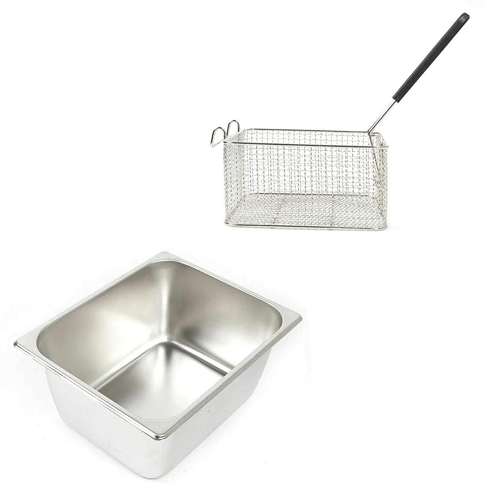 Friggitrice Professionale, friggitrice a Gas di Grande capacità da 20 l/30 l, in Acciaio Inox per Uso Domestico e Commerciale, Potenza di Fuoco Regolabile, Facile da Puli