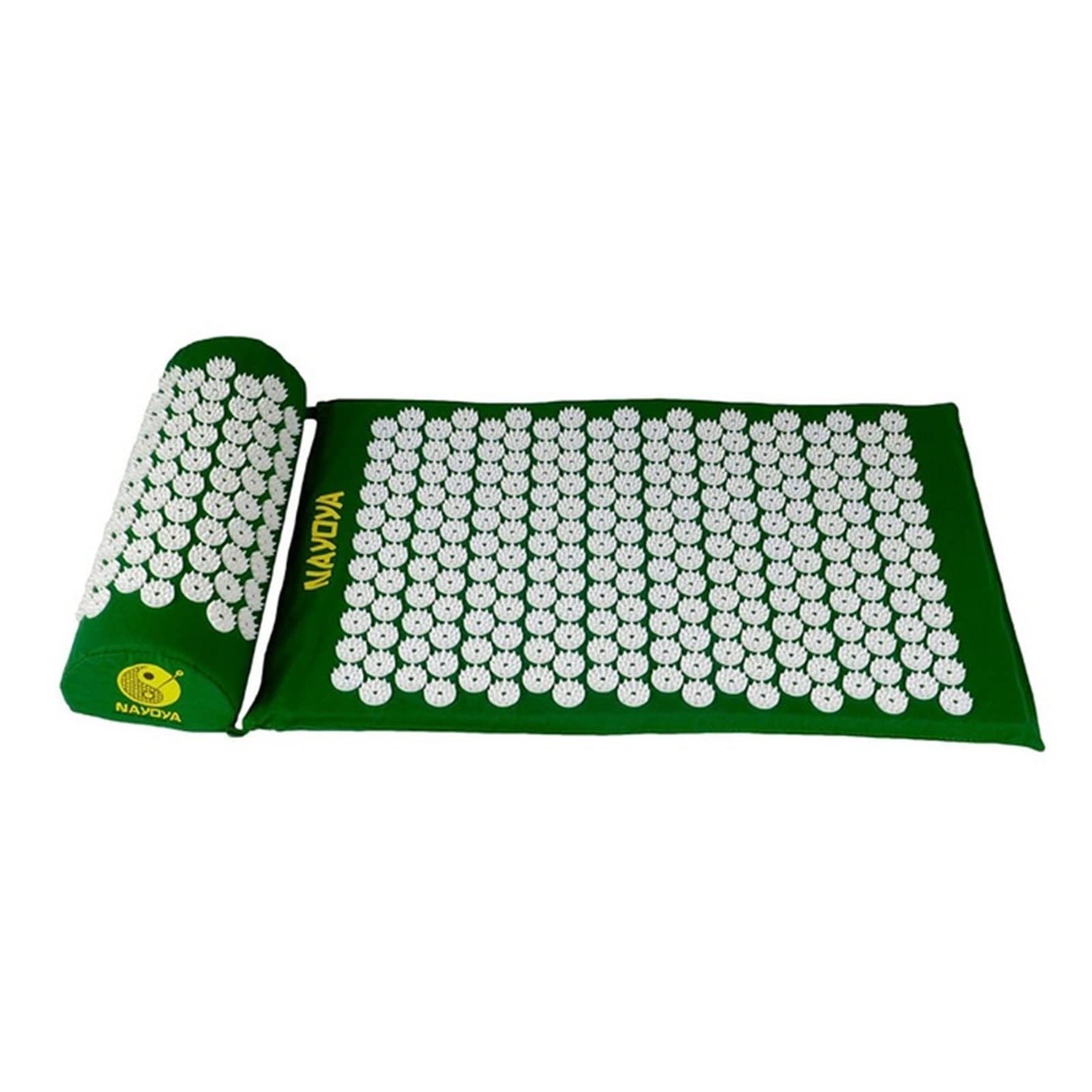 Coussin Massant Acupressure Tapis Tapis Col de tête Back Pied Massage Coussin Coussin Yoga Spike Mat Anti-Stress Acupuncture Tampon Aiguille Massager Coussin Massant Chauffant (Size : Green)