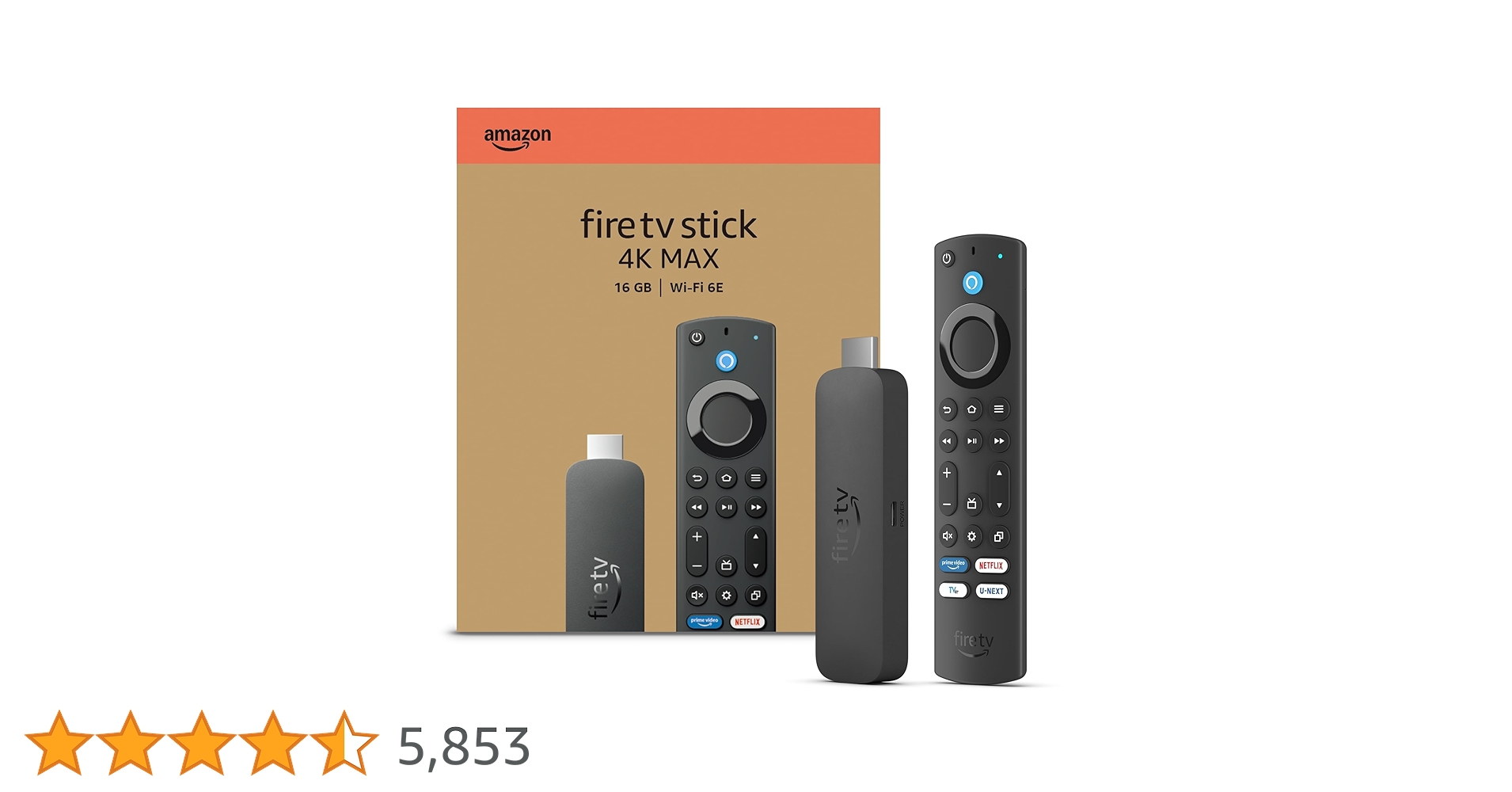新品未使用 Amazon Fire TV Stick 4K Max Alexa Amazon Fire TV Stick 4K Max streaming device