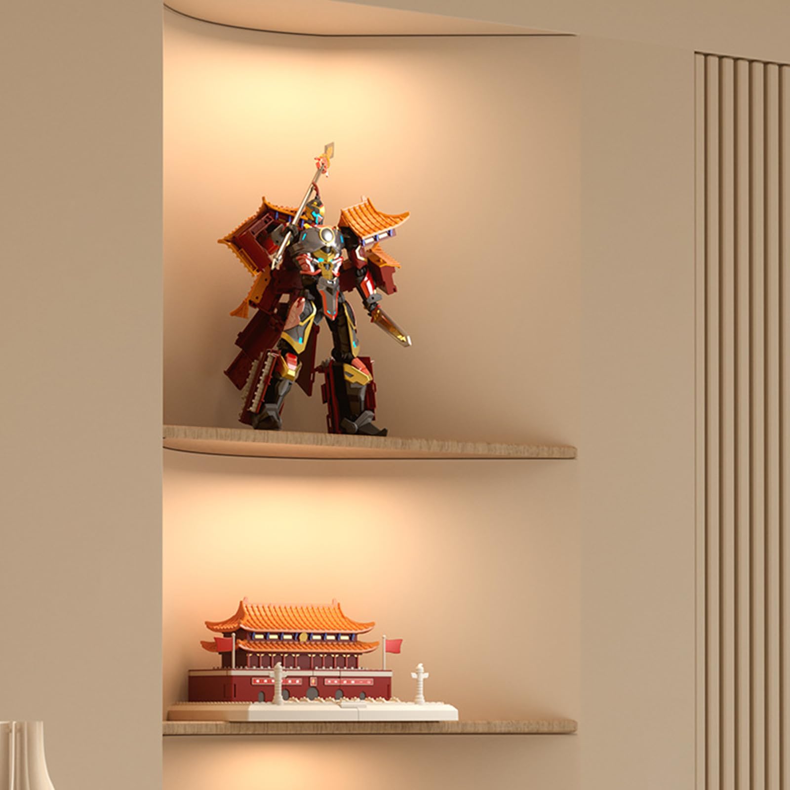 Tiananmen Defender Actionfigur Legierung Modell Figur Mecha Roboter Spielzeug für Kinder Sammlung Rollenspiel Aktivität Verformung Mecha