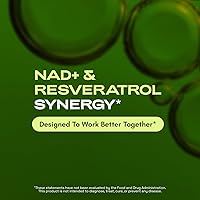Vista 7 de Suplemento liposomal de NAD con resveratrol - Alternativa al suplemento NMN - Probado por terceros - Suministro de 30 días - Resveratrol NAD+