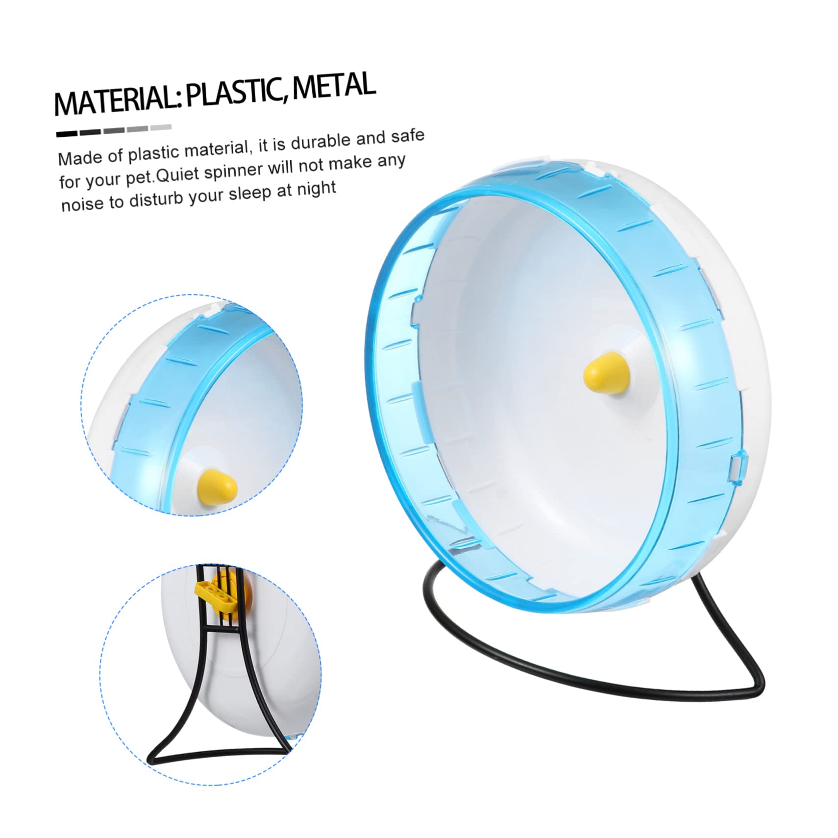Milisten Ruota Per Criceti Silenziosa e Robusta Gioco Per Piccoli Animali Domestici Esercizio Sicuro e Divertente Design Attraente e Resistente Compatibile Con Criceti Ratti e Topi