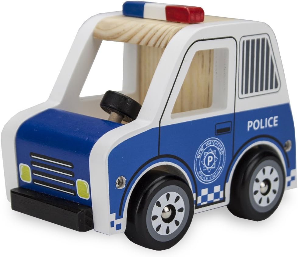 Wooden Wheels Natural Beech Wood Police Cruiser by Imagination Generation