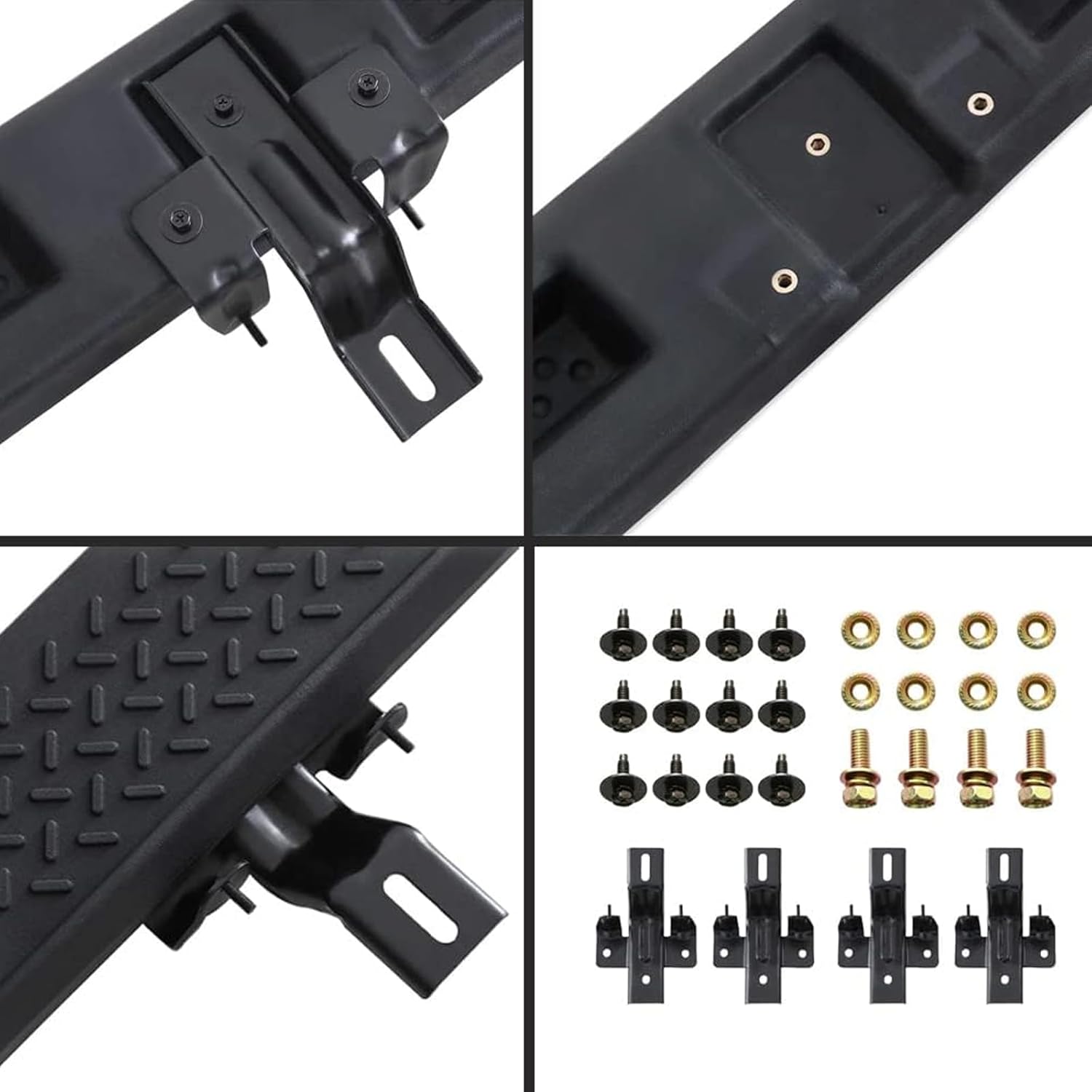 Fit for 2007-2017 Jeep Wrangler JK 2 Door 6 Inches Running Boards, Nerf Bars, Side Steps