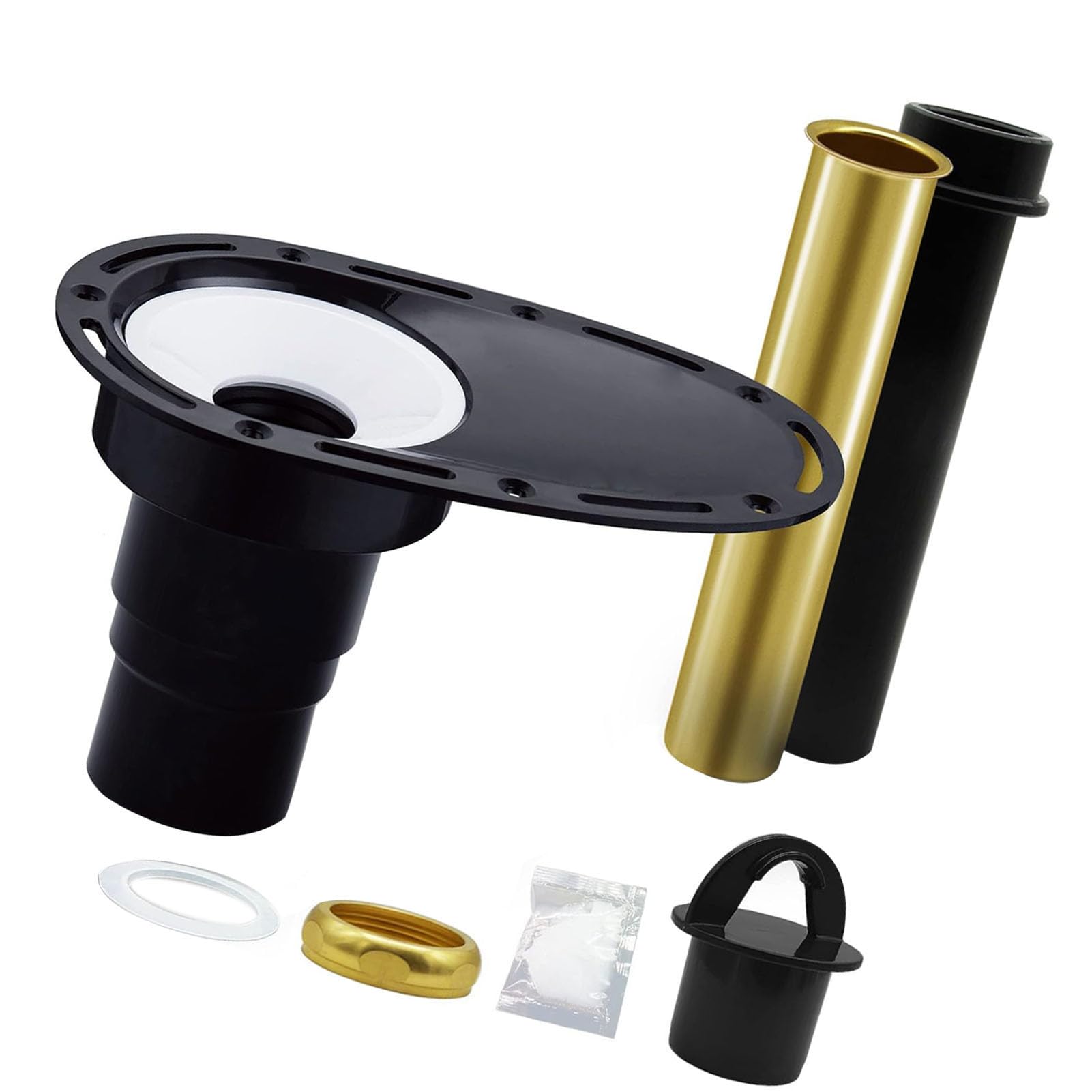 Annadue Kit Rough in per Scarico Vasca con Tubi in Ottone e ABS
