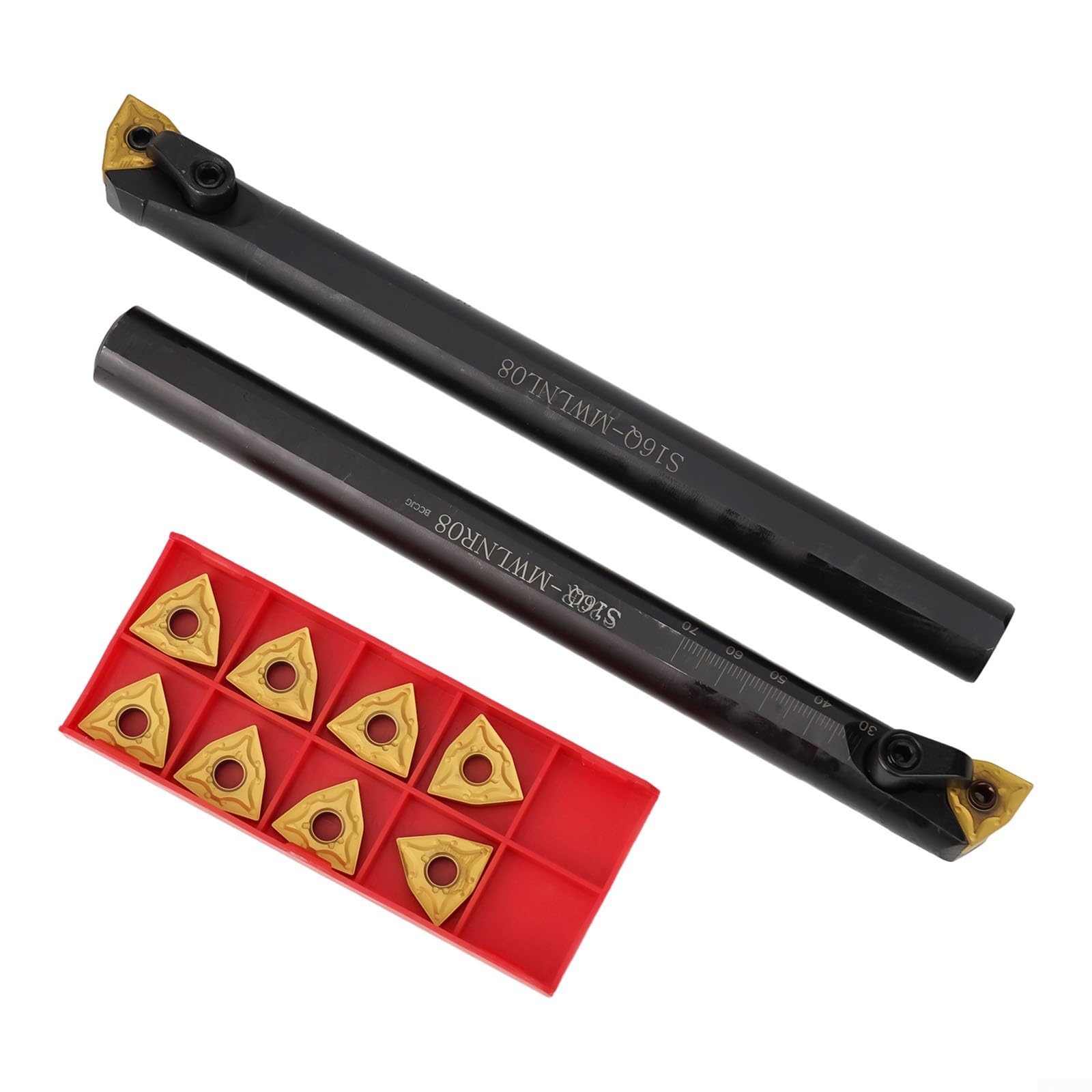 S16Q MWLNR08 MWLNL08 Juego de portaherramientas de torno de 16 mm con insertos WNMG0804 para mecanizado y acabado de precisión