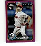 2024 Topps Chrome Pink Refractor #180 Orion Kerkering RC Rookie Philadelphia Phillies MLB Baseball Trading Card