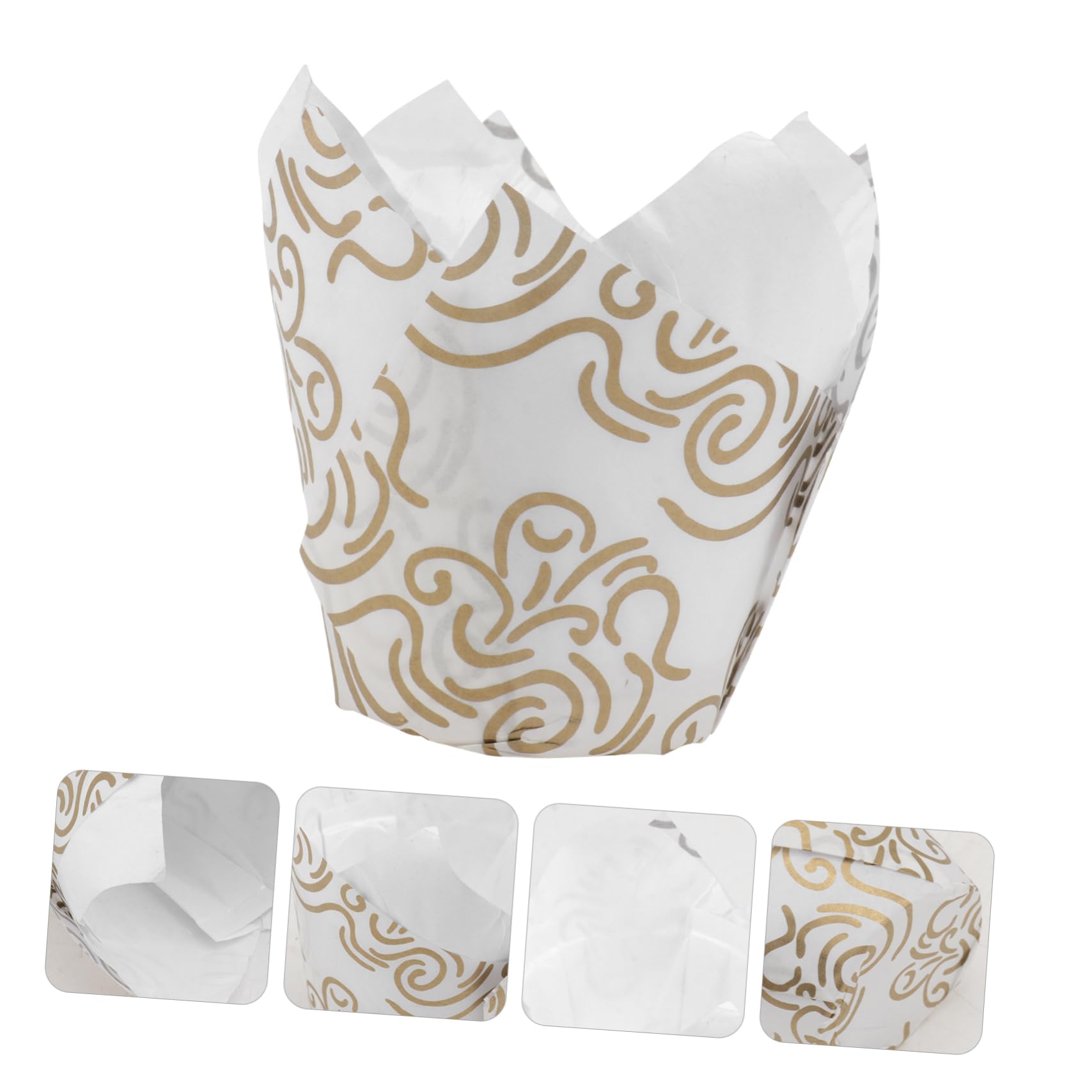 MAGICLULU 2 Juegos 200 Piezas Bandeja De Pastel Moldes Para Muffins Desechables Envoltorios Para Hornear Magdalenas Tortas De Bebe Casos De Muffins Bebé Taza Mini Papel