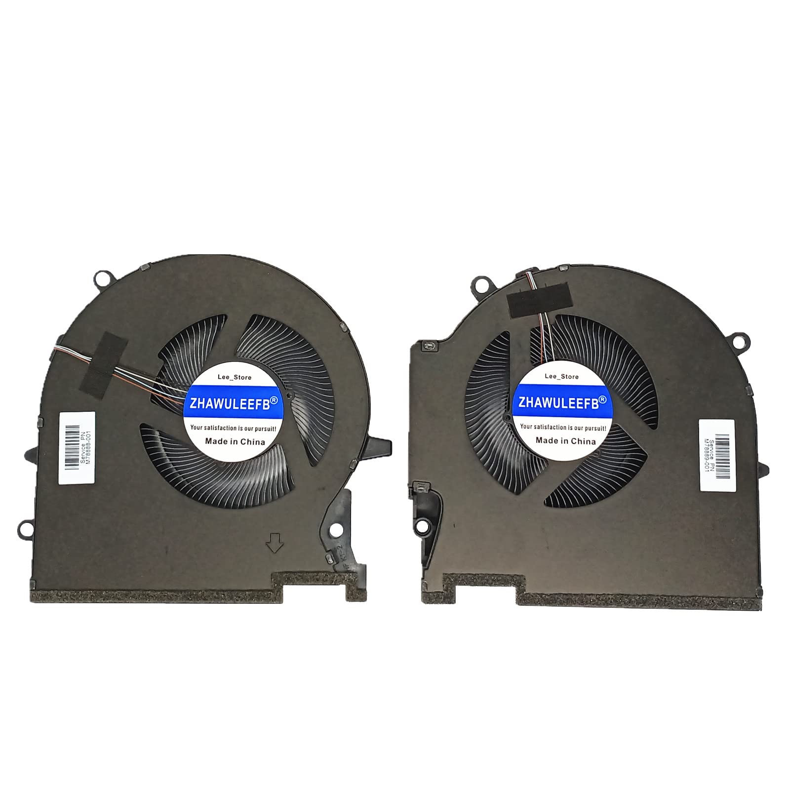 Compatible CPU GPU Cooling Fan for HP OMEN 17 17-CK Plus 17-ck0054TX Series TPN-Q266 EG75091S1-C010-S9A M78888-001 EG75091S1-C020-S9A M78889-001 K17061 DC12V 9.60W