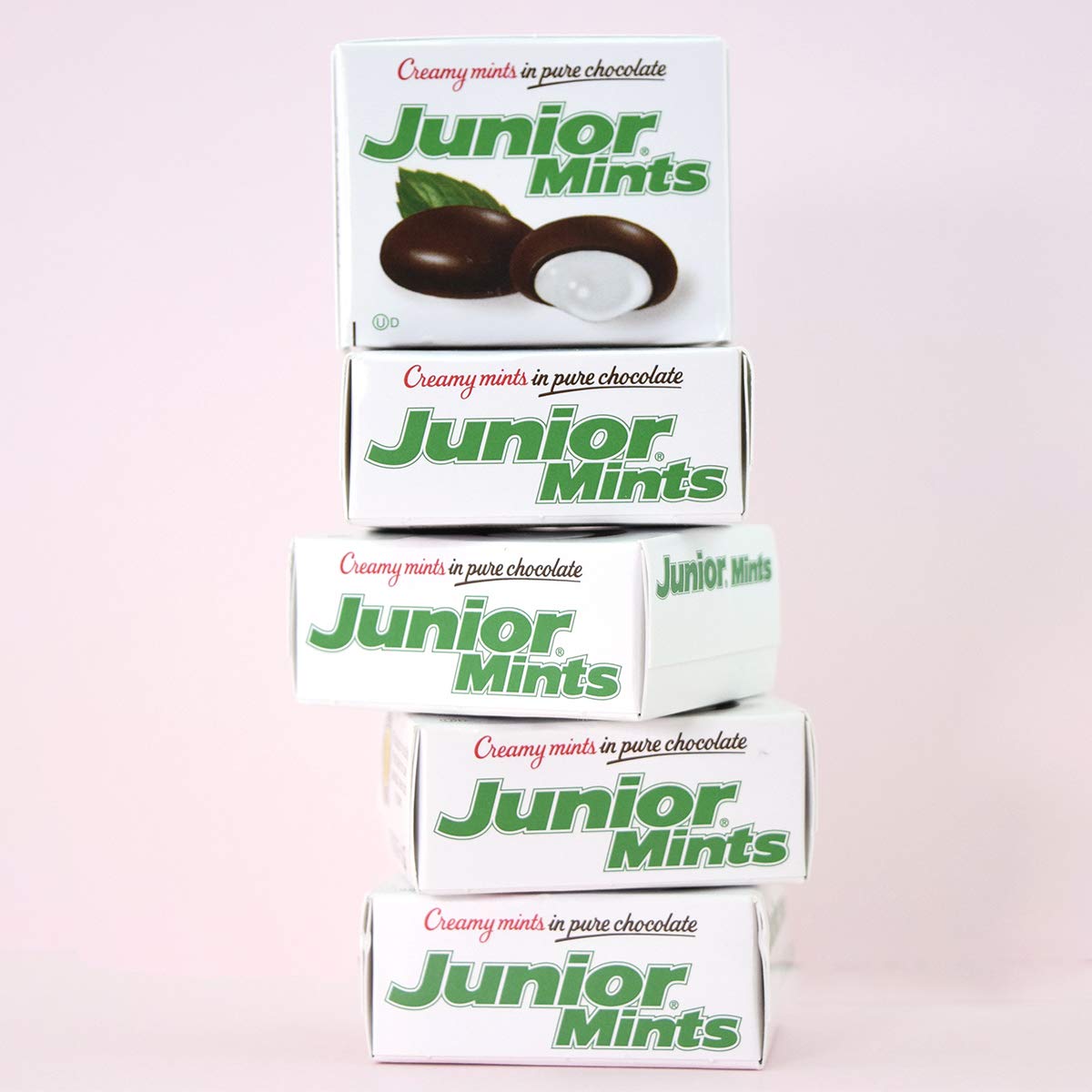 Tootsie Roll Junior Creamy Mints in Pure Chocolate, Mini-Boxes, 72-Count, 31.68 Ounce (Pack of 2)