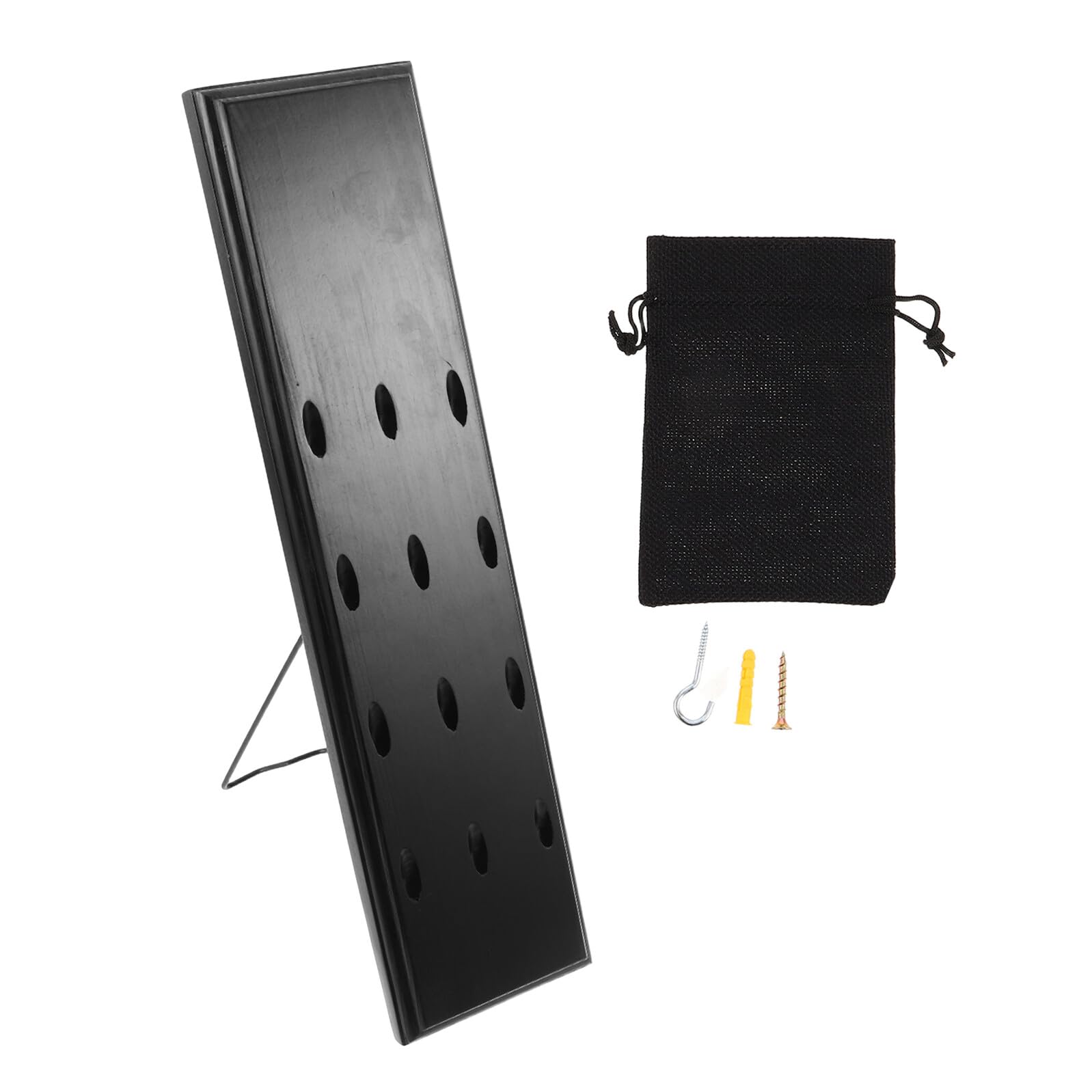 Lurrose Dart Wandhalterung aus Naturholz mit 12 Fächern Wandmontierter Dart Organizer für Soft und Stahlspitzen Platzsparender Dartständer für Spielzimmer und Homeoffice