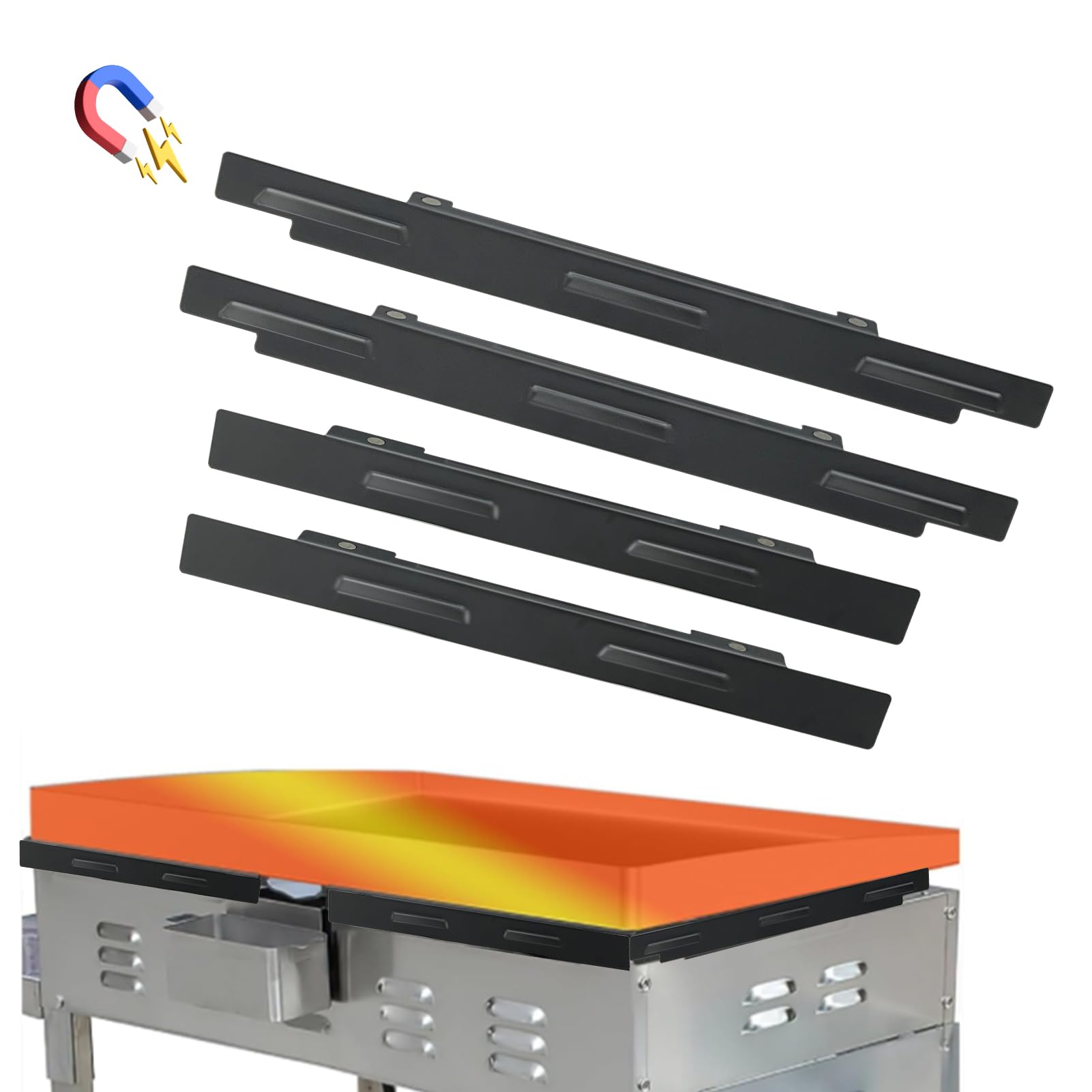 Wind Guards for blackstone griddle wind guards 36 inch,Magnetic Stainless Steel Wind Guards for Blackstone Grill to Protect Flame Blackstone griddle Accessories