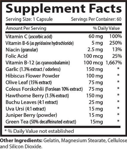 Blood Pressure Down - Blood Pressure Support 690MG - All Natural Formula - Garlic Powder - 1 Bottle (60 Capsules) - Image 3