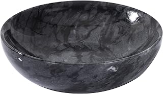 CM CHIC MONDAY 4.72 Inch Small Decorative Bowls, Natural Marble Decorative Bowls for Home Decor, Key Bowl, Coffee Tables Centerpiece, Soap Serving Bowl, Incense Burner, Smudge Bowl
