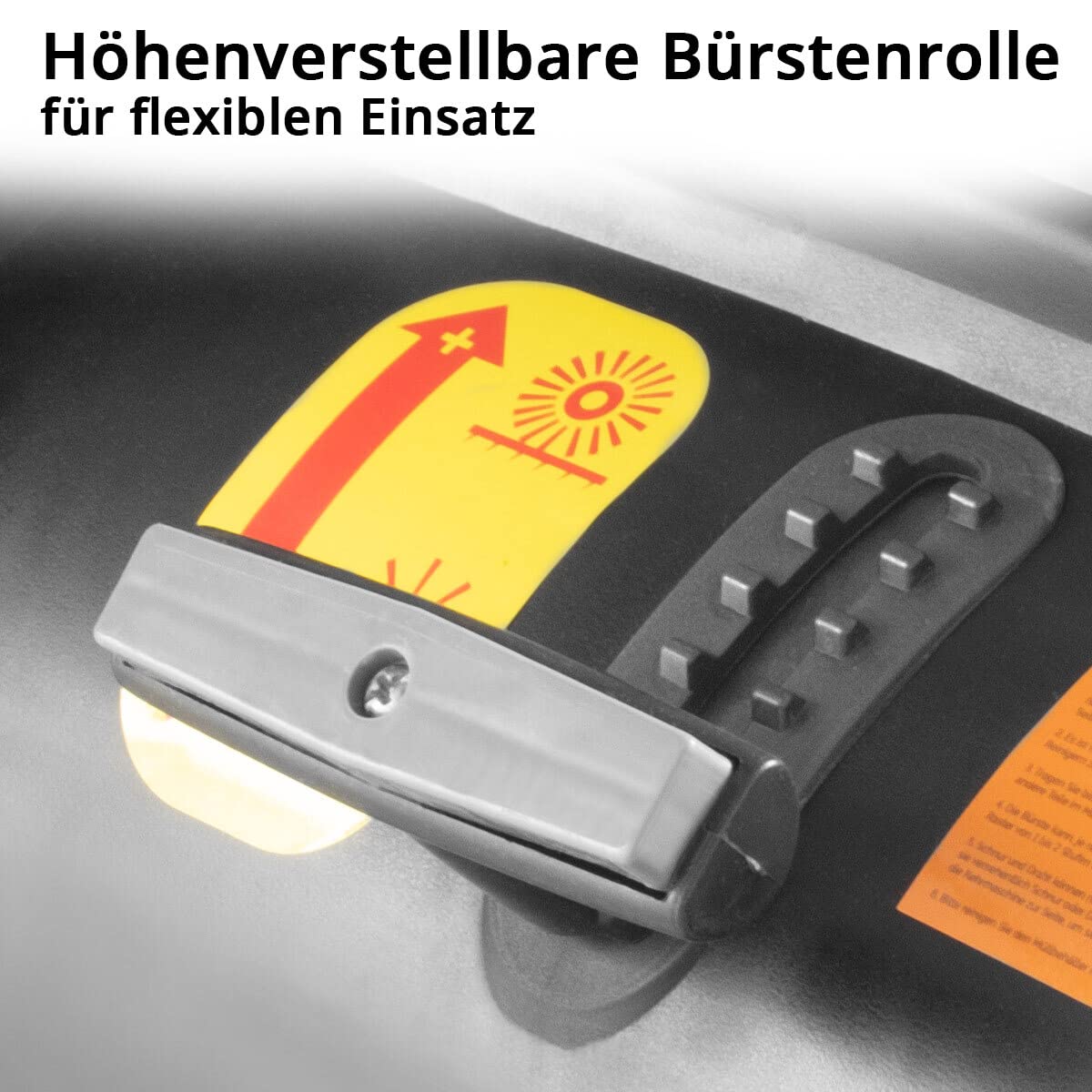STAHLWERK Kehrmaschine SL-35 ST mit 1000 mm Kehrbreite und 55 l Fassungsvermögen, Handkehrmaschine/Bodenkehrmaschine mit doppeltem Bürstenkopf