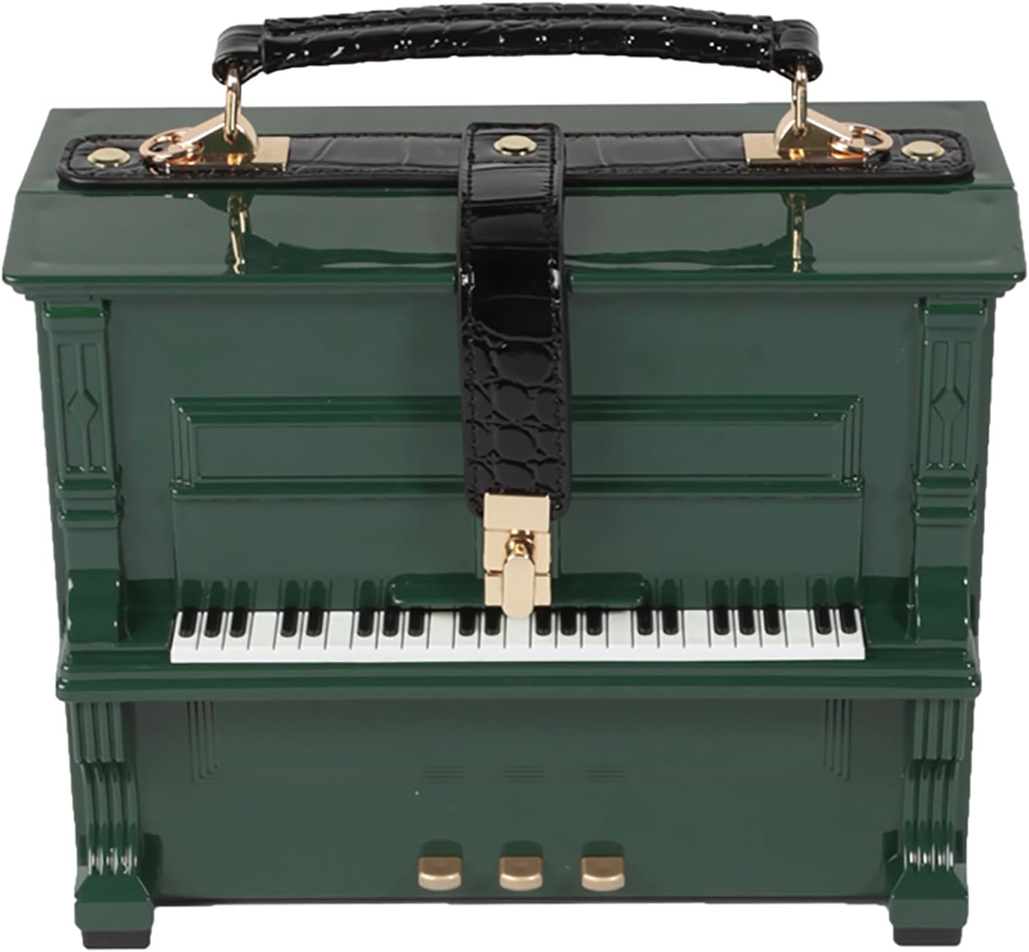 Women Acrylic Piano Shaped Crossbody Shoulder Bag Handbag Piano Purse
