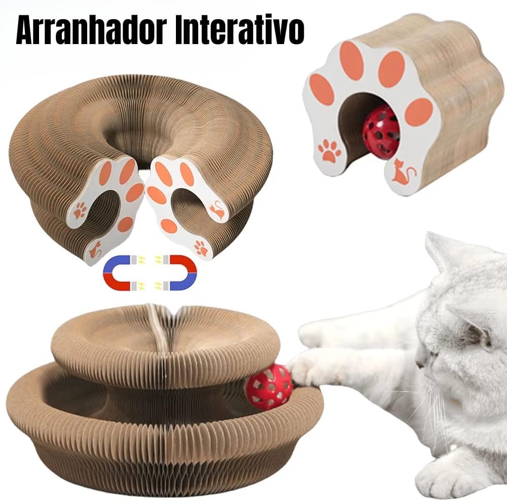 Brinquedo Arranhador Interativo Para Gatos Magic Organ Diversão Exercício Instinto Natural Alívio do Estresse Brinquedo Arranhador Interativo Para Gatos Magic Organ Diversão Exercício Instinto Natural Alívio do Estresse
