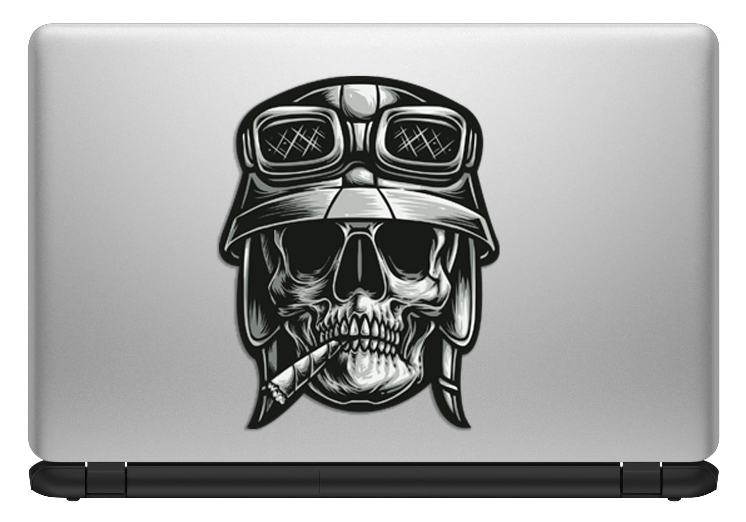 Adesivo Teschio Cranio Motociclista - Sticker Autoadesivo Per Auto, Moto E Caschi - Foto 7