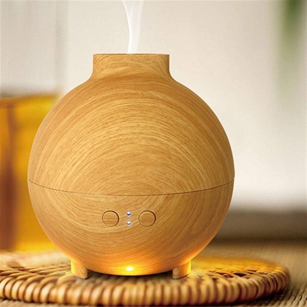 Per uso domestico Umidificatori Umidificatore Aroma Olio Diffusore Home Office, Aroma Mist Senza acqua Spegnimento automatico Umidificatore silenzioso Umidificatori for Camera da letto(Light Wood)