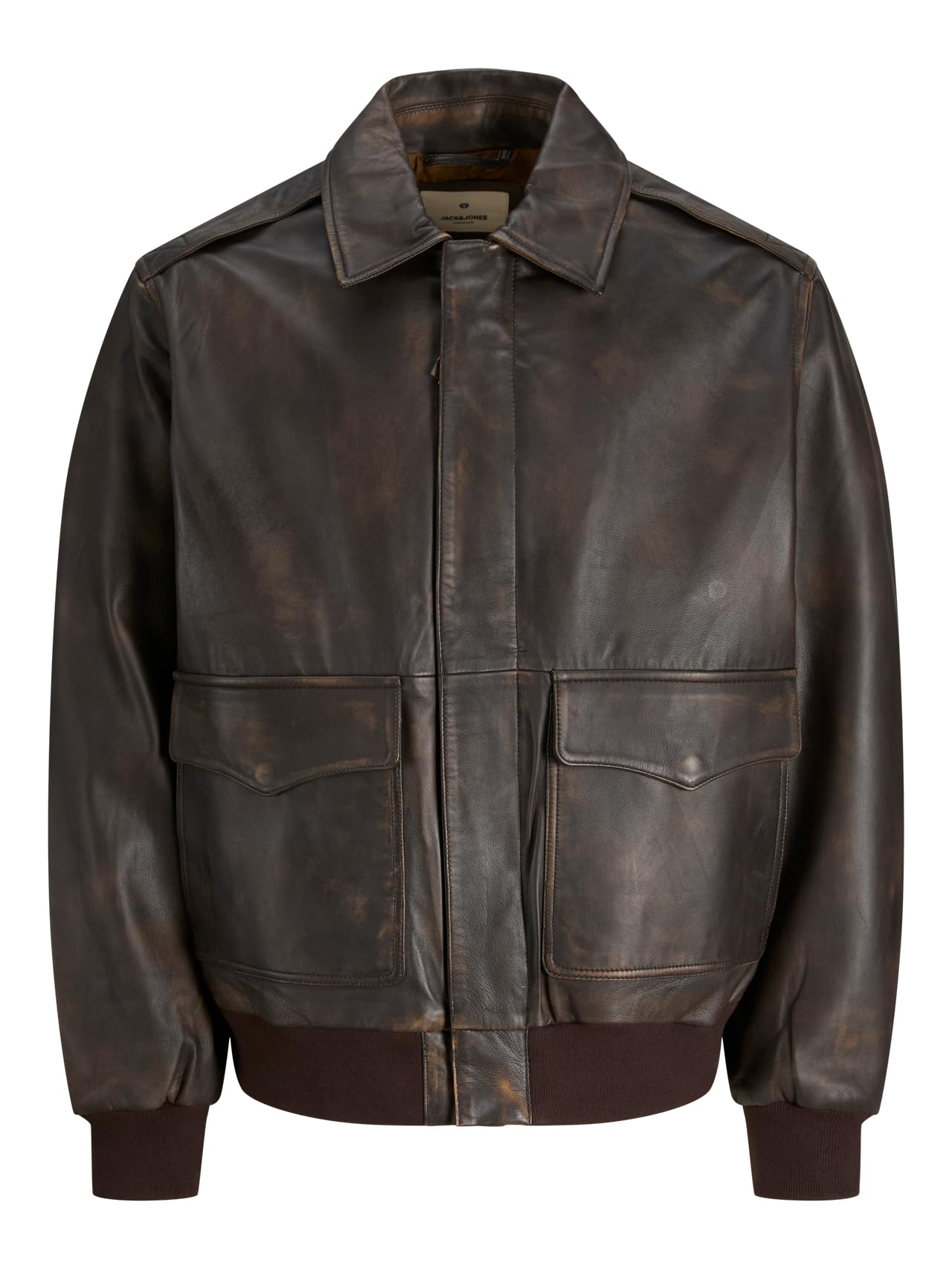 JACK & JONES Male Lederjacke Lederjacke