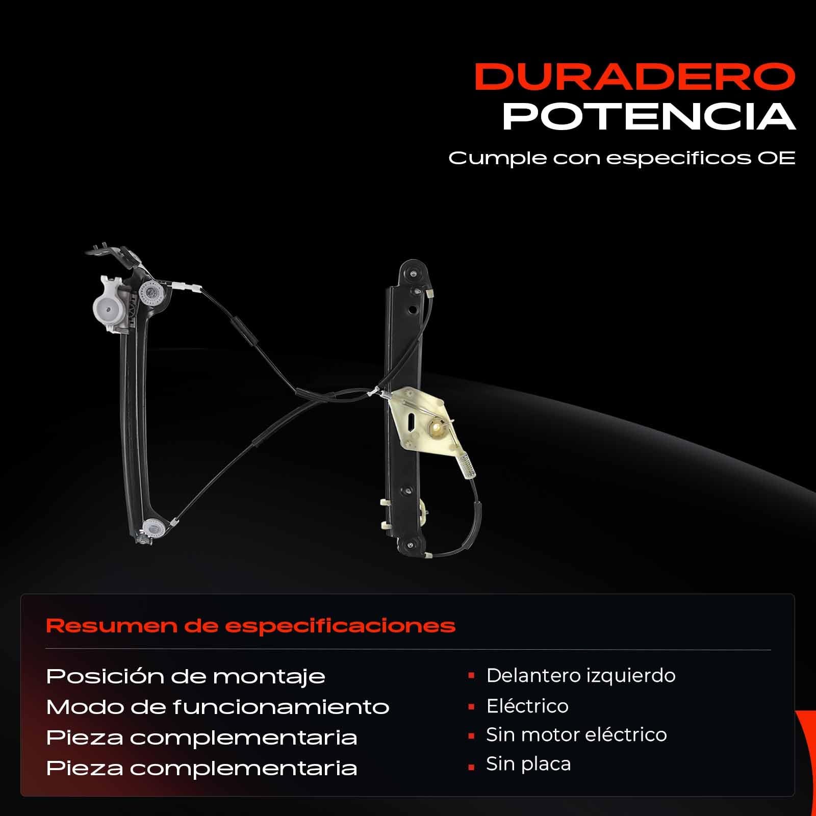 Frankberg Regulador de la ventana delantera izquierda 51337165595 | Compatible con: Serie 1 Convertible E88, Serie 1 E81, Serie 1 Coupé E82, Serie 1 E87