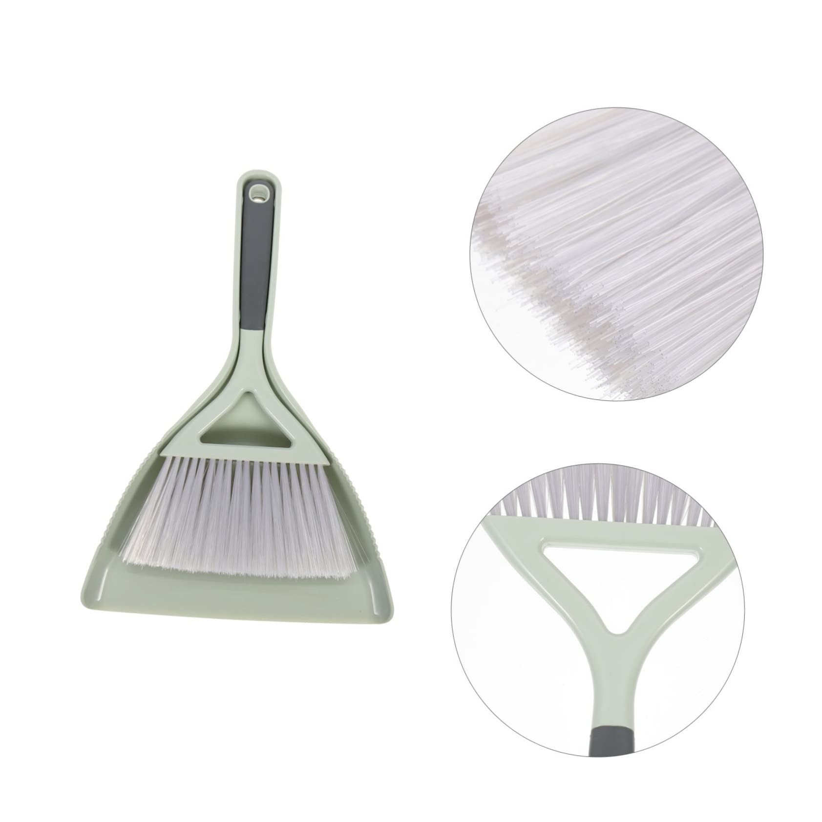 NULYLU 1 Set Miniature Dustpan Broom Set for Desktop Cleaning Handheld Mini Dustpan Brush for Home Pet Car