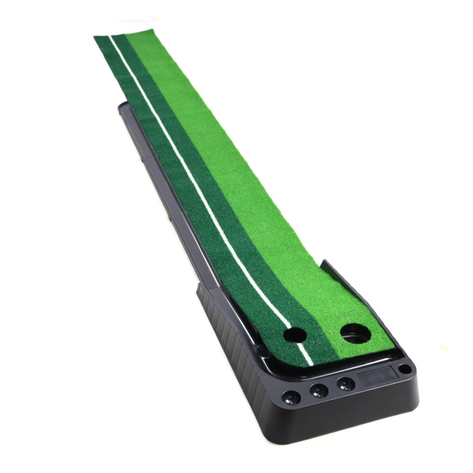 Green Putting Interior, tapete Golf portátil Retorno automático, Entrenador portátil césped sintético Realista Antideslizante casa Oficina Sala Juegos, Regalo Lujo Hombre papá