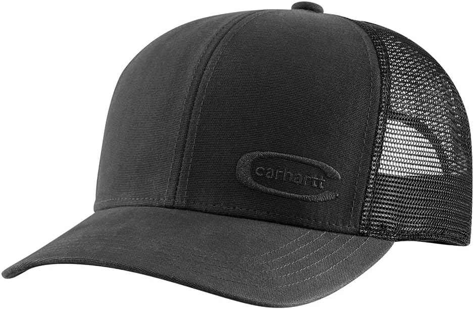 Carhartt Mens Canvas Mesh-Back Embossed Cap
