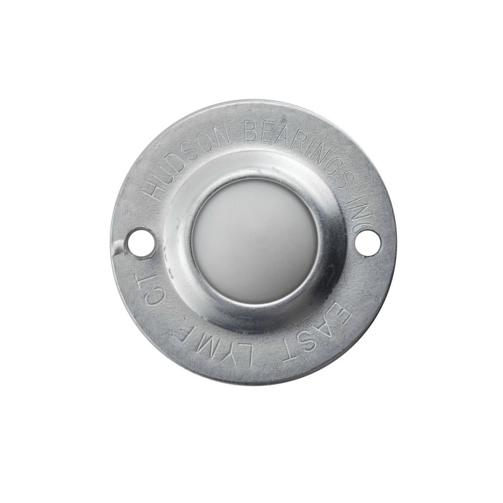 Hudson Bearings FSBT-1 Flying Saucer Nylon Ball Transfer, Carbon Steel, 1" Diameter, 40 lbs Load Capacity (Case of 10)