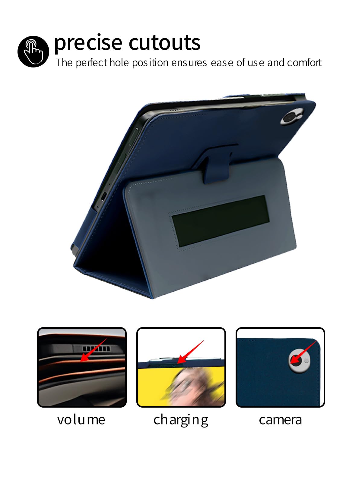 Hoes voor Wacom Movinkpad Pro 14 14 inch, Wacom Movinkpad Pro 14 Tablet Case, Opvouwbare Standaard Beschermhoes met Potloodhouder en Polsband, Volledige Bescherming. (Blauw